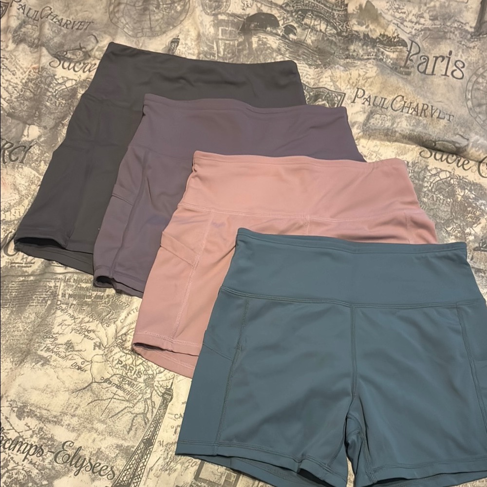 Women's Multi-Color Shorts Set